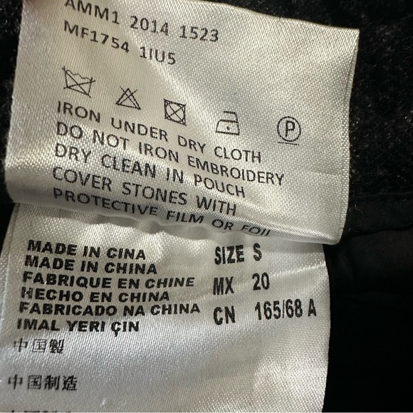 Miu Miu Herringbone Wool Blend Pull On Pants Grey Size Small - Picture 4 of 15